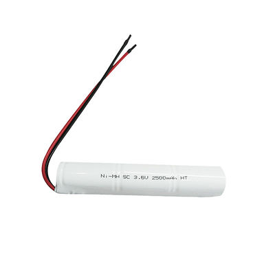 কেনা কাস্টমাইজড নিকেল রিচার্জেবল ব্যাটারি 3.6v 2500mah ব্যাটারি অনলাইনে উৎপাদন