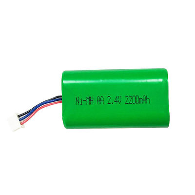 কেনা কাস্টম নিকেল রিচার্জেবল ব্যাটারি 2200mah 2.4v Nimh ব্যাটারি প্যাক RoHS অনলাইনে উৎপাদন