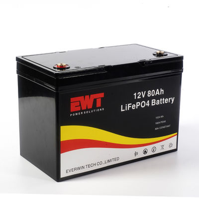 কেনা বাণিজ্যিক সঞ্চয়স্থান 12V LiFePO4 লিথিয়াম আয়ন ব্যাটারি প্যাক 12.8V 80Ah লিথিয়াম আয়রন ফসফেট ব্যাটারি পিসিবি সহ online manufacture