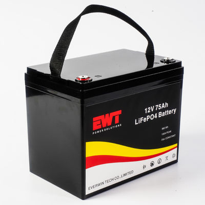 কেনা সৌর 12V LiFePO4 লিথিয়াম রিচার্জেবল ব্যাটারি 12.8V 75Ah IFR32700 লিথিয়াম আয়রন ফসফেট ব্যাটারি online manufacture