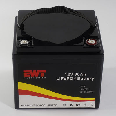 কেনা কাস্টমাইজড লোগো 12V 60AH LiFePo4 ব্যাটারি স্টোরেজ বক্স LED লাইটের জন্য ধাতব কেস 4000 কাজের চক্র অনলাইনে উৎপাদন
