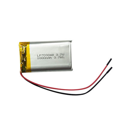 কেনা LP703048 3.7V 1000mAh লিথিয়াম পলিমার রিচার্জেবল ব্যাটারি অনলাইনে উৎপাদন