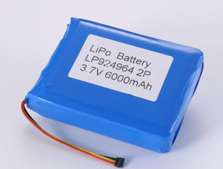 কেনা 3.7V 6000MAH লি-আইন ব্যাটারি নির্মাতারা, OEM এবং ODM লিথিয়াম পলিমার ব্যাটারি 2-3 ঘন্টা চার্জিং সময় অনলাইনে উৎপাদন