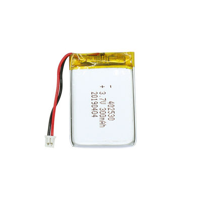 কাস্টমাইজড লিথিয়াম পলিমার ব্যাটারি প্যাক 3.7v 300mah LiPo ব্যাটারি 402530