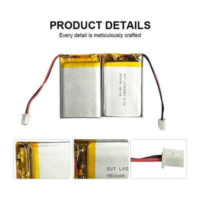 3.7v লিথিয়াম পলিমার ব্যাটারি 950mah 1000mAh LiPo ব্যাটারি সেল 583450 603450