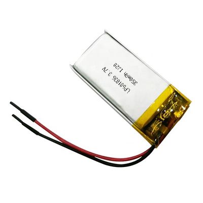 OEM লিথিয়াম আয়ন পলিমার ব্যাটারি ওয়াটারপ্রুফ লি-আয়ন ব্যাটারি 3.7 ভি 350mah রিচার্জযোগ্য
