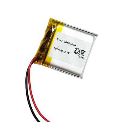 কাস্টমাইজড লি-আয়ন পলিমার ব্যাটারি 600mAh 3.7V 500mah রিচার্জযোগ্য ব্যাটারি