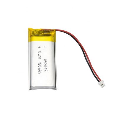 OEM / ODM লিথিয়াম পলিমার ব্যাটারি প্যাক 3.7V 750MAH LiPo ব্যাটারি LP852045