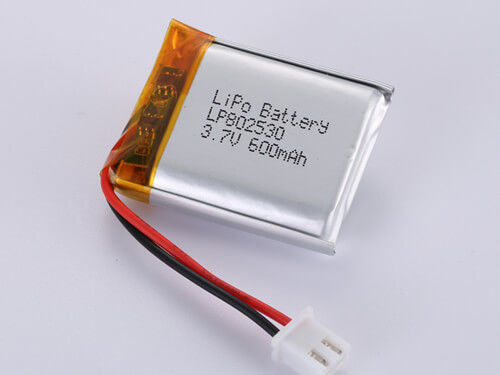 ডিজিটাল ডিভাইসের জন্য LP802530 3.7V 600MAH প্রিজম্যাটিক ব্যাটারি
