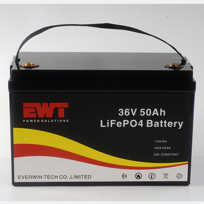 ধ্রুবক ক্ষমতা আউটপুট 36V 50Ah লিড এসিডের জন্য Lifepo4 শক্তি সঞ্চয় ব্যাটারি