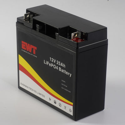গভীর চক্র লি-আইন 12V 25Ah লাইফপো4 ব্যাটারি বৈদ্যুতিক সরঞ্জাম জন্য