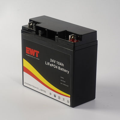 দীর্ঘ চক্র জীবন লাইফপো4 ব্যাটারি প্যাক 24V 10AH কারখানা তৈরি