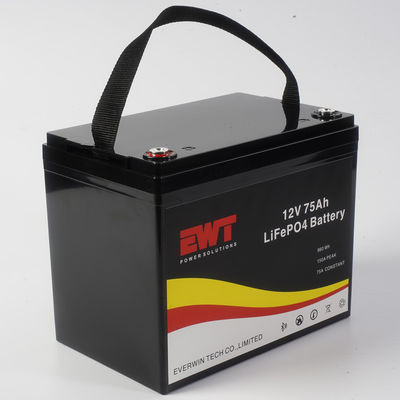 লিথিয়াম আয়রন ফসফেট প্যাক 12V 75AH IFP32700 রিচার্জযোগ্য ব্যাটারি প্যাক
