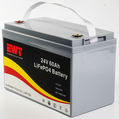 EWT 24V 60AH লাইফপো4 ব্যাটারি প্যাক বৈদ্যুতিক মোটরসাইকেল প্যাক