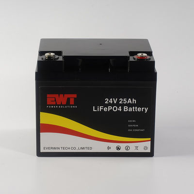 IFR26650 24V 25Ah 630Wh Lifepo4 ব্যাটারি প্যাক বৈদ্যুতিক মোটরসাইকেল সৌর সঞ্চয় জন্য