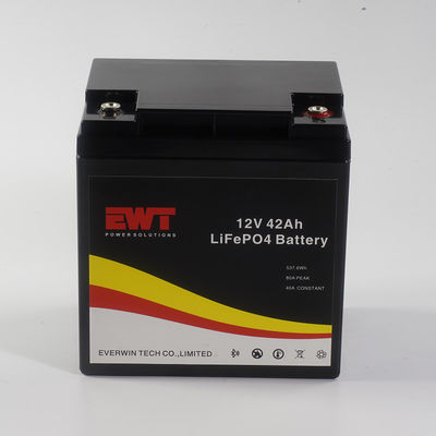 EWT Lifepo4 12V 42AH ব্যাটারি প্যাক হোম এনার্জি স্টোরেজ সিস্টেমের জন্য উচ্চ নিরাপত্তা এবং দীর্ঘ চক্র জীবন