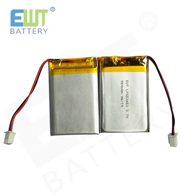LP553450 3.7V 950mAh লিথিয়াম পলিমার ব্যাটারি 1S1P প্যাক সমাবেশ মডেল পিসিএম সমর্থন