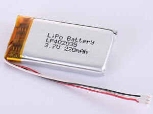 LP402035 3.7V 220MAH 1S1P পলিমার লিথিয়াম-আয়ন রিচার্জেবল সেল দীর্ঘস্থায়ী কর্মক্ষমতা এবং সঠিক নিষ্পত্তি জন্য উচ্চ হার টাইপ