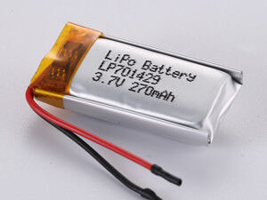 হাই ক্যাপাসিটি লিপো প্যাক LP701429 3.7V 270MAH লিডিং থেকে আপনার আরসি গাড়িগুলির জন্য চূড়ান্ত আপগ্রেড