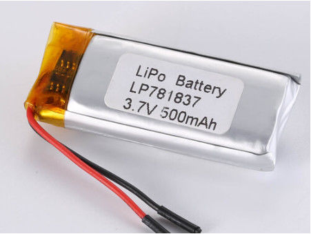 LP781837 3.7V 500MAH 1C কনটেন্ট স্রাব বর্তমান স্মার্টফোনের জন্য লিথিয়াম পলিমার ব্যাটারি খাঁটি কোবাল্ট অ্যানোড উপাদান অন্যান্য