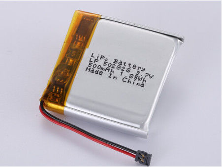 দীর্ঘস্থায়ী LP502828 3.7V 500MAH লিথিয়াম পলিমার ব্যাটারি TNT ডেলিভারি এবং ইলেকট্রনিক ডিভাইস জন্য