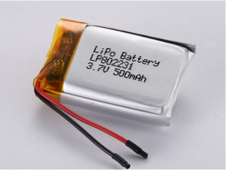 LP802231 3.7V 500MAH সিলভার লিথিয়াম পলিমার ব্যাটারি বিস্তৃত অ্যাপ্লিকেশন এবং পিসিবি সুরক্ষা সহ