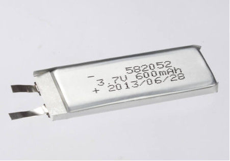 3.7V 600MAH 3.7V সিলভার পলিমার রিচার্জেবল সেল ভারী দায়িত্ব অ্যাপ্লিকেশন জন্য লিথিয়াম পলিমার ব্যাটারি