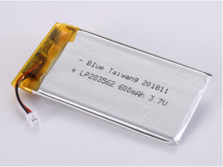 দীর্ঘস্থায়ী 3.7V 600MAH লিথিয়াম পলিমার রিচার্জেবল ব্যাটারি শিল্প অ্যাপ্লিকেশনের জন্য PCB সুরক্ষা সহ