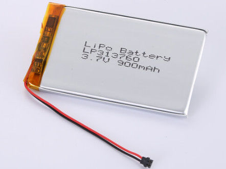 LP313760 3.7V 900MAH লিথিয়াম আয়ন ব্যাটারি প্রস্তুতকারক অন্যান্য অ্যানোড উপাদান মুদ্রা সেল অ্যাপ্লিকেশন জন্য লিথিয়াম পলিমার ব্যাটারি