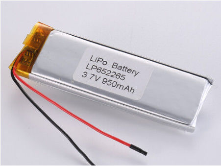 LP652265 3.7V 950MHA লিথিয়াম আয়ন ব্যাটারি প্রস্তুতকারক অন্যান্য অ্যানোড উপাদান উচ্চ ক্ষমতা LiPo প্যাক দেশ বাজারের জন্য EWT দ্বারা