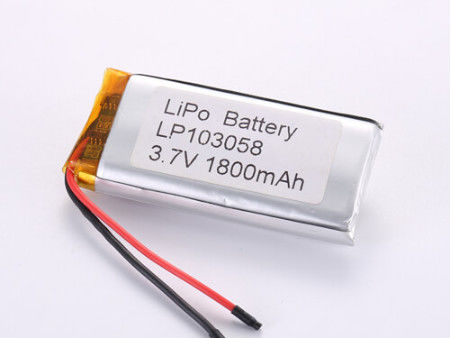 LP103058 3.7V 1800mah লিথিয়াম আয়ন ব্যাটারি নির্মাতারা সফট প্যাক লিথিয়াম পলিমার ব্যাটারি ওভারডসচার্জ সুরক্ষা এবং নমনীয় নকশা সঙ্গে