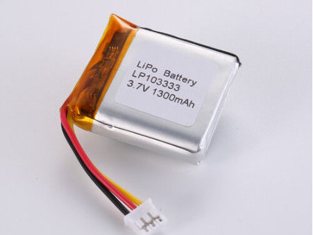 LP103333 3.7V 1300MAH রাসায়নিক গঠন সহ লিথিয়াম পলিমার ব্যাটারি প্রস্তুতকারক
