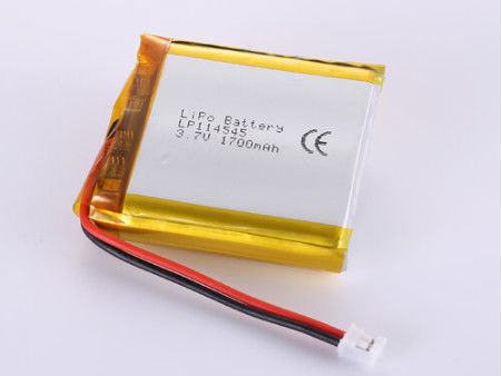 LP114545 3.7V 1700MAH লিথিয়াম আয়ন ব্যাটারি নির্মাতারা দীর্ঘস্থায়ী পারফরম্যান্সের জন্য শার্প স্কয়ার হাই ক্যাপাসিটি লিপো প্যাক সফট প্যাক