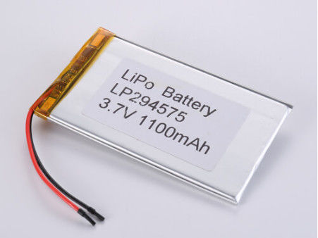 LP294575 3.7V 1100MHA লিথিয়াম আয়ন ব্যাটারি নির্মাতারা স্কয়ার লিথিয়াম পলিমার ব্যাটারি