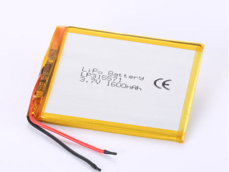 LP315571 3.7V 1600MAH লিথিয়াম আয়ন ব্যাটারি নির্মাতারা 1 লিথিয়াম পলিমার রিচার্জেবল ব্যাটারি ওভারডসচার্জ সুরক্ষা জন্য