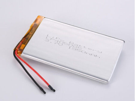 LP405085 3.7V 1950MAH সিলভার লিথিয়াম পলিমার ব্যাটারি 1C পিক ডিসচার্জ রেট এবং গ্রেড 12 মাস এক বছরের গ্যারান্টি সহ