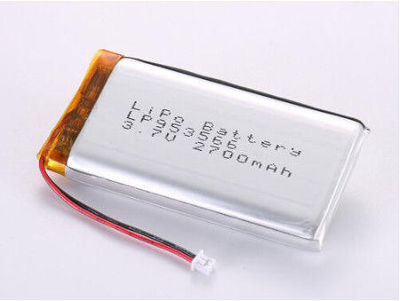 LP953566 3.7V 2700MAH লিথিয়াম পলিমার রিচার্জেবল ব্যাটারি প্রিজম্যাটিক,প্যাচ,বোতাম আকৃতি গ্রেড এ