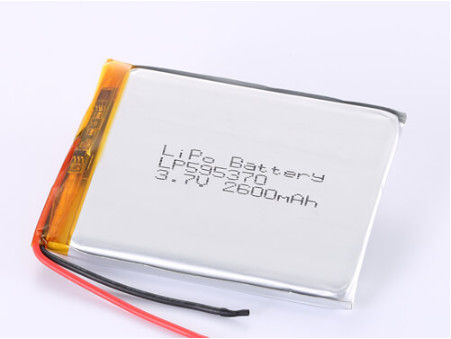 LP595370 3.7V 2600MAH রিচার্জেবল ব্যাটারি 1 বছরের শেল্ফ লাইফ OEM সামঞ্জস্যের জন্য লিথিয়াম পলিমার