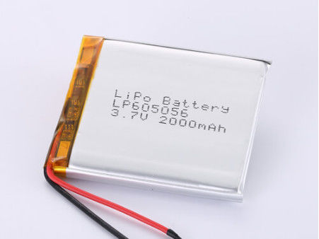 LP605056 3.7v Lipo ব্যাটারি উচ্চ ক্ষমতা লিথিয়াম পলিমার ব্যাটারি 2000MAH PCB সুরক্ষা পলিমার লিথিয়াম আয়ন রিচার্জেবল সেল