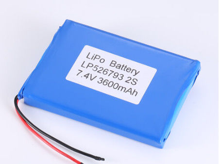 LP526793 7.4V লি-আইন ব্যাটারি প্রস্তুতকারক সিসি/সিভি চার্জ পদ্ধতি সহ লিথিয়াম পলিমার ব্যাটারি