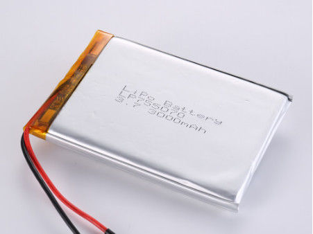 LP755070 3.7V 3000MAH লিথিয়াম পলিমার ব্যাটারি CC/CV চার্জিং পদ্ধতি এবং JST/কাস্টমাইজড সংযোগকারী প্রকারের সাথে নির্মাতারা