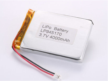 লি-পলিমার LP945170 3.7V 4000MAH ব্যাটারি নির্মাতারা কাস্টমাইজযোগ্য লিথিয়াম পলিমার ব্যাটারি