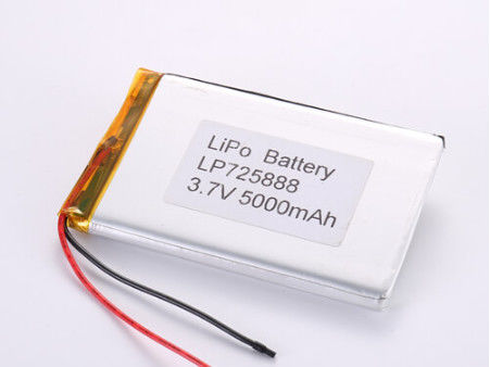 LP725888 3.7V 5000MAH লিথিয়াম আয়ন ব্যাটারি নির্মাতারা সেরা পণ্যগুলির জন্য ওপেন ভোল্টেজ 3.7V লিথিয়াম পলিমার ব্যাটারি