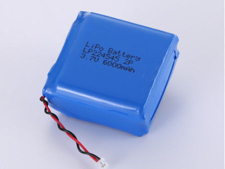 LP224545 3.7V 6000MAH লি-আয়ন ব্যাটারি নির্মাতারা উচ্চ ক্ষমতা LiPo প্যাক 500 চক্র সঙ্গে -20 °C থেকে 60 °C মধ্যে চক্র জীবন