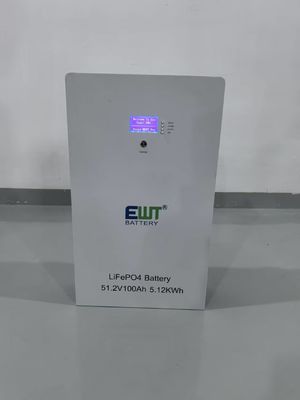 লিথিয়ন ব্যাটারি প্রস্তুতকারক উন্নত EWT 51.2V 100Ah LiFePO4 ব্যাটারি পুরো হোম শক্তি সঞ্চয় এবং গ্রিড-টি সিস্টেমের জন্য