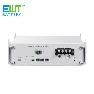 51.2v 100ah সৌর ব্যাটারি লিথিয়াম আয়রন ফসফেট বড় ক্ষমতা জরুরী শক্তি সরবরাহ সিস্টেম রক্ষণাবেক্ষণ মুক্ত -20C থেকে 60C