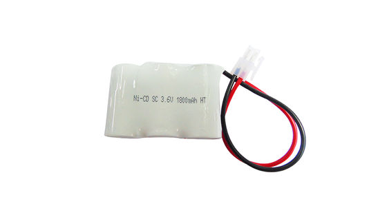 NI-CD 3.6V 1800MAH ABS কেস নিকেল ক্যাডমিয়াম ব্যাটারি পুনরায় চার্জযোগ্য এবং দীর্ঘস্থায়ী শক্তির জন্য বোতাম শীর্ষ টার্মিনাল