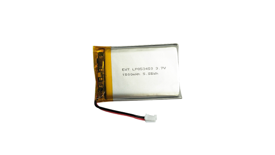 LP853450 3.7V 1500mAh ক্ষুদ্র লিপো ব্যাটারি -20°C থেকে 60°C